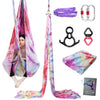 High Quality 12*2.8M ( 13.1*3 yards) Gradient Color 40D 100% Nylon  Aerial Silk Kit Including 1 PC Swivel, 1 PC Figure 8, 1 PC Daisy Chain, 2 PCS Carabiners