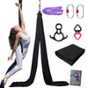 Free Shipping 13.7*2.8 M（15*3 yards)  Aerial Yoga Silk Kit Accessories Including 1 PC Swivel, 1 PC Figure 8, 1 PC Sling, 2 PCS Carabiners