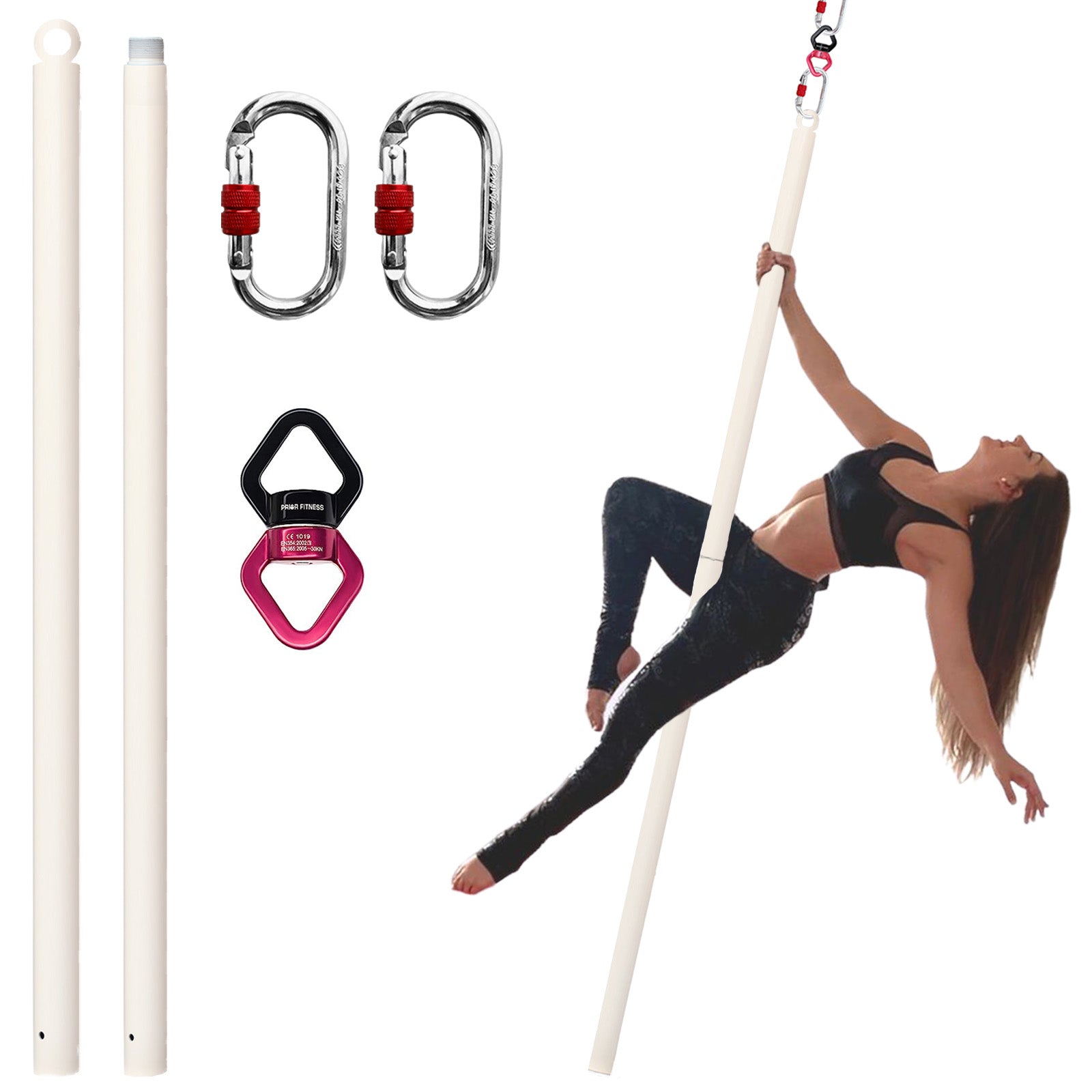 PRIORMAN Pole Dancing Pole for Home - 45mm Spinning Dance Pole