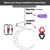 Free Shipping Moon Hoop Kit with Aerial Complete Rigging Hardware
