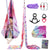 Premium 20*2.8M (21.9*3 yards) Gradient Color Aerial Silk Kit Includes 1 x Aerial Silk fabric,  1 PC Swivel, 1 PC Figure 8, 1 PC Daisy Chain, 2 PCS Carabiners