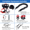 Heavy-Duty Bungee Fitness Kit - Complete Aerial Yoga Bungee Cord Set with Harness & Safety Gear