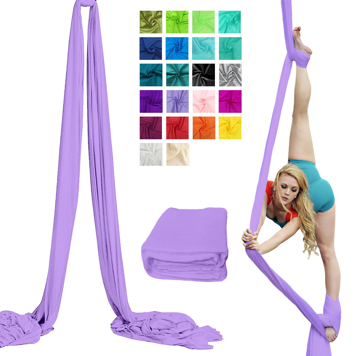 Aerial Yoga Silk Fabric 20*2.8m Antigravity Yoga Hammock Cloth Only