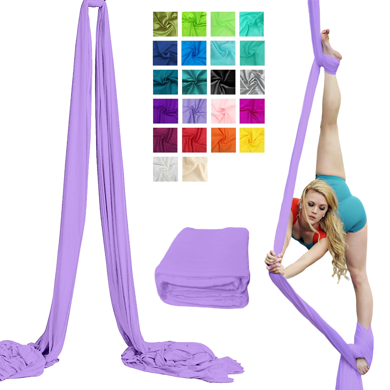 Aerial Yoga Silk Fabric 20*2.8m Antigravity Yoga Hammock Fabric Only
