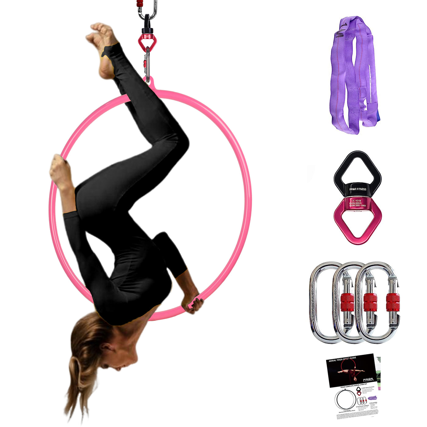 2025 Premium Colorful Yoga Hoop Set Aerial Lyra Set