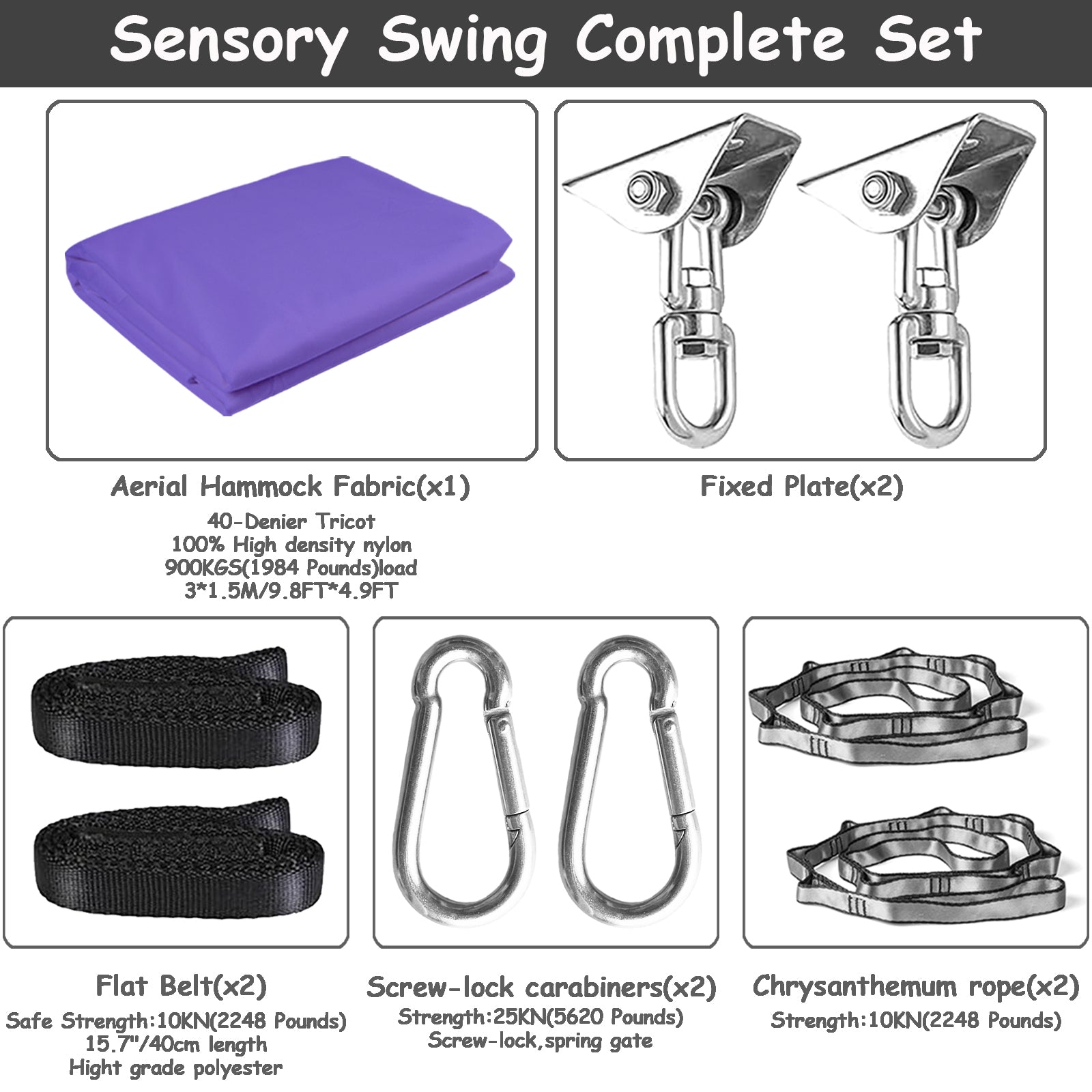 Kids Aerial Yoga Swing Set