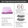 Upgrade  5*2.8 M (5.5*2.8 yards) Medium Stretch Aerial Yoga Hammock Swing Aerial Yoga Hammock Set Including 1* Fabric, 2*Daisy Chain, 2* Carabiners