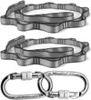 Free Shipping Aerial Yoga Hardware Kit, 2 Carabiners + 2 Daisy‑Chain Straps for Aerial Silk, Yoga Swing & Pilates