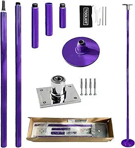 PriorFitness Fixed Home Dance Pole Spinning & Static