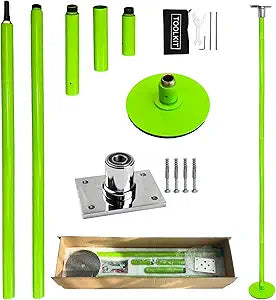 PriorFitness Fixed Home Dance Pole Spinning & Static