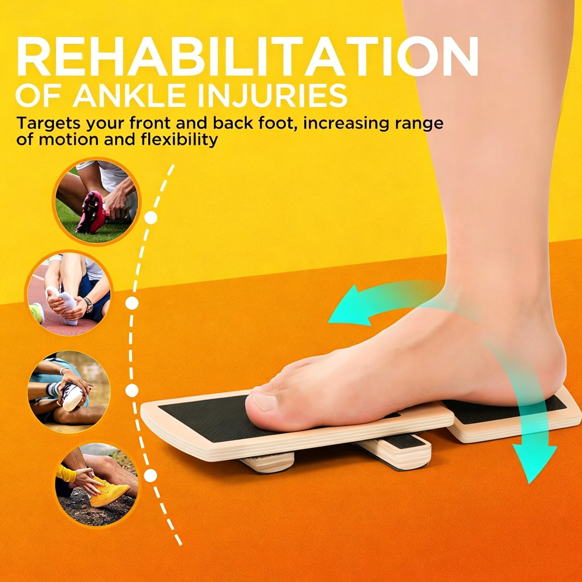 New Wooden Foot Balance Board, Single Leg Ankle Stabilizer Trainer for Yoga Physical Fitness Training