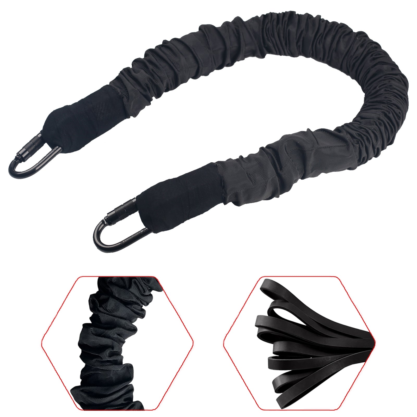 Free Shipping Latex Yoga Bungee cord for Bungee Fitness Equipment