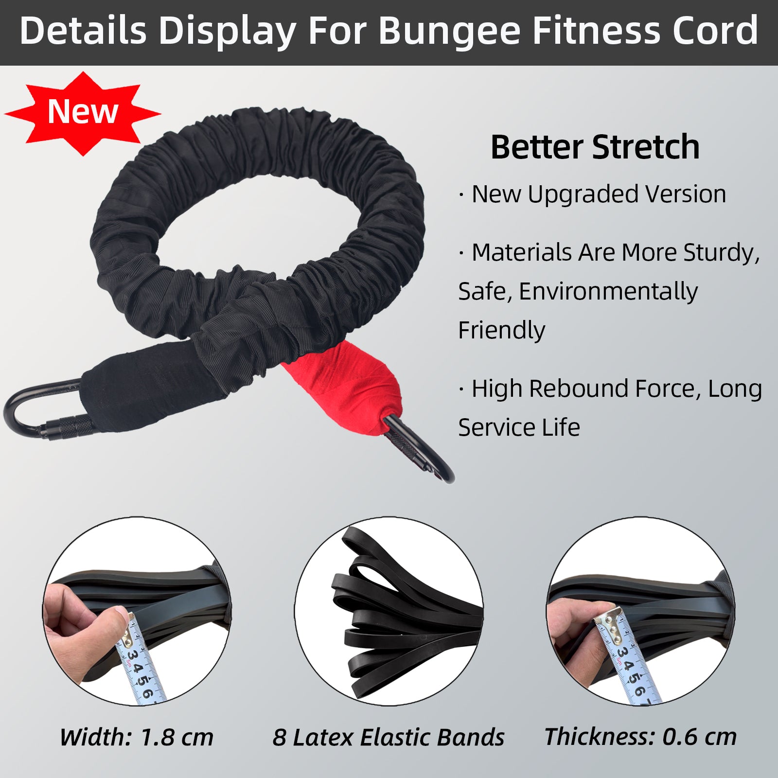 Free Shipping Latex Yoga Bungee cord for Bungee Fitness Equipment