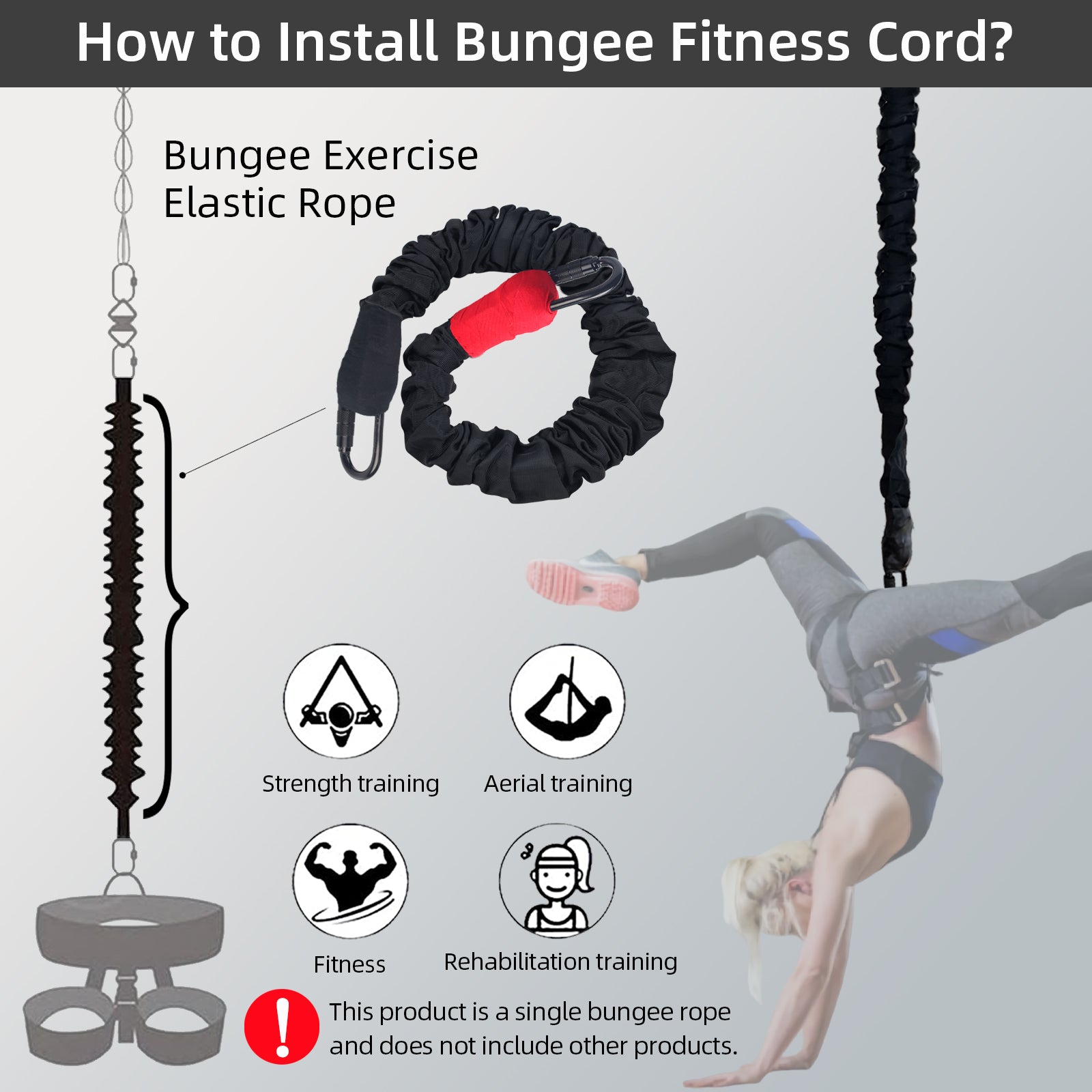 Aerial Bungee Cord For Workouts Free Shipping Latex Yoga Bungee