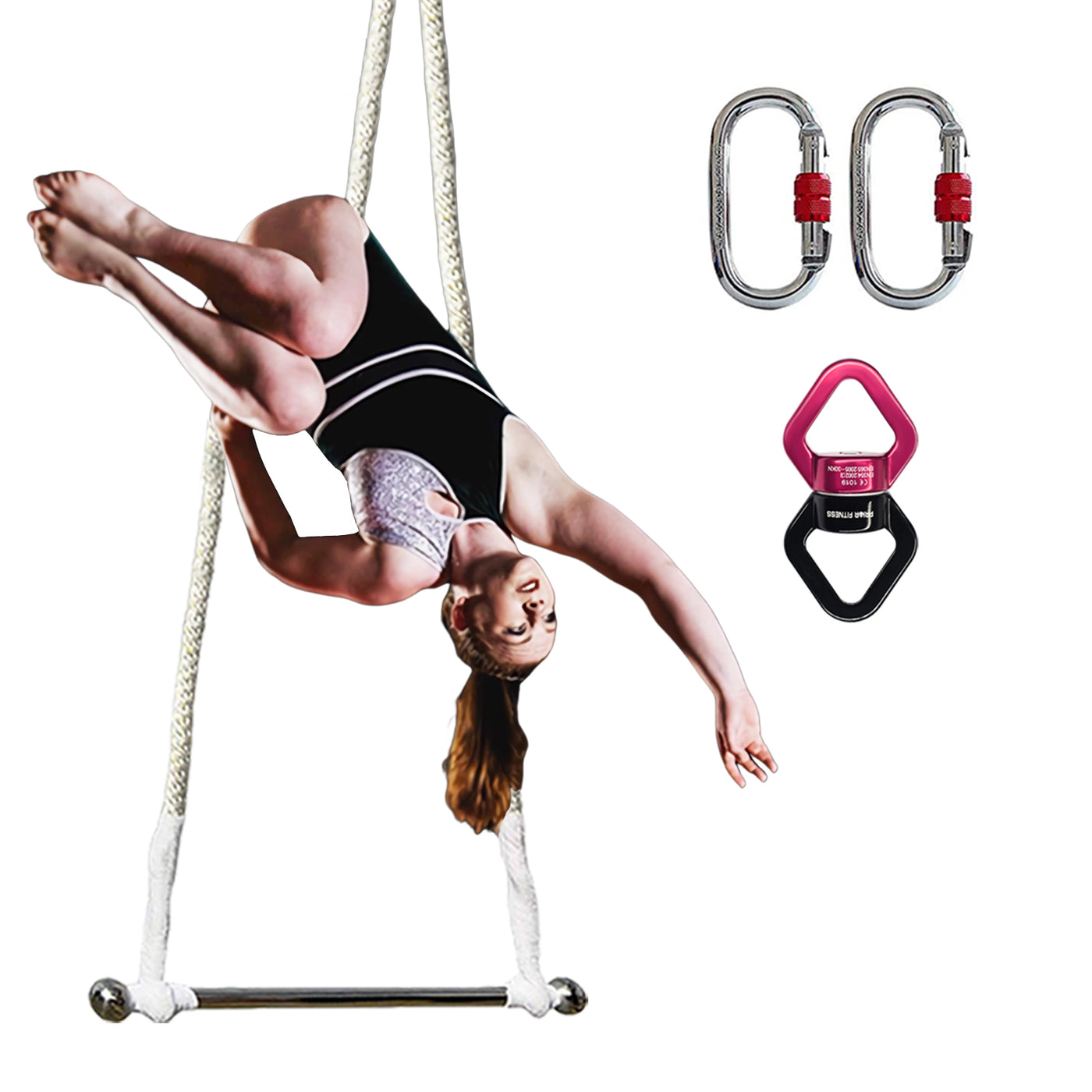 2025 Prior Fitness Trapeze Bar Aerial Yoga Trapeze Bar Extended Trapeze Kit