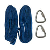 Free Shipping Aerial Yoga Straps Kit 1 Pair 3m/9.8ft Velvet Covers Wrist Lockers Carabiners for Trapeze Acrobatics