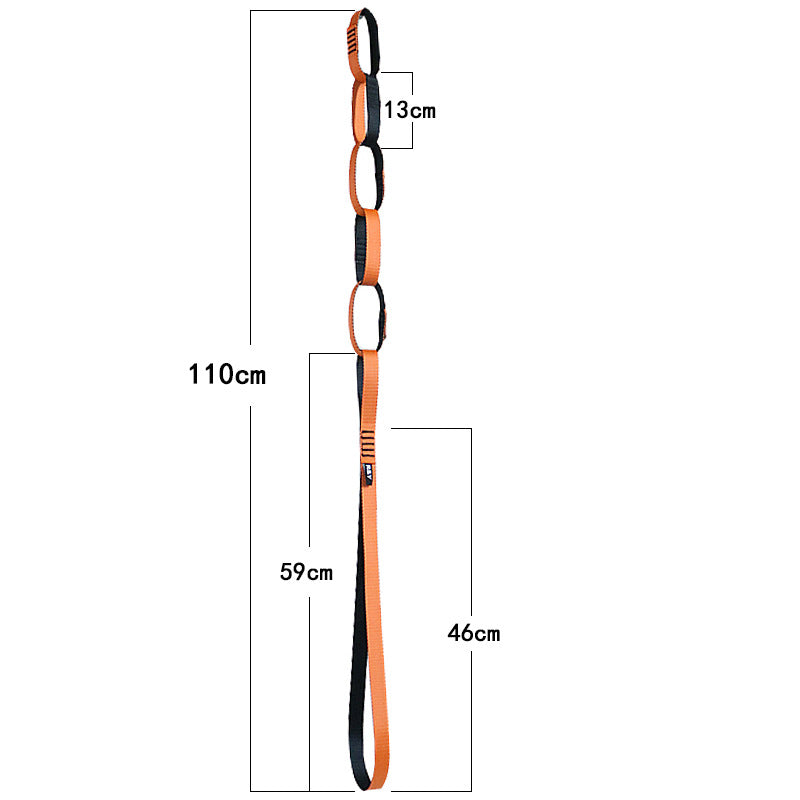 Aerial Yoga Daisy Chain Nylon Strap Multi-Loop Flying Yoga Belt