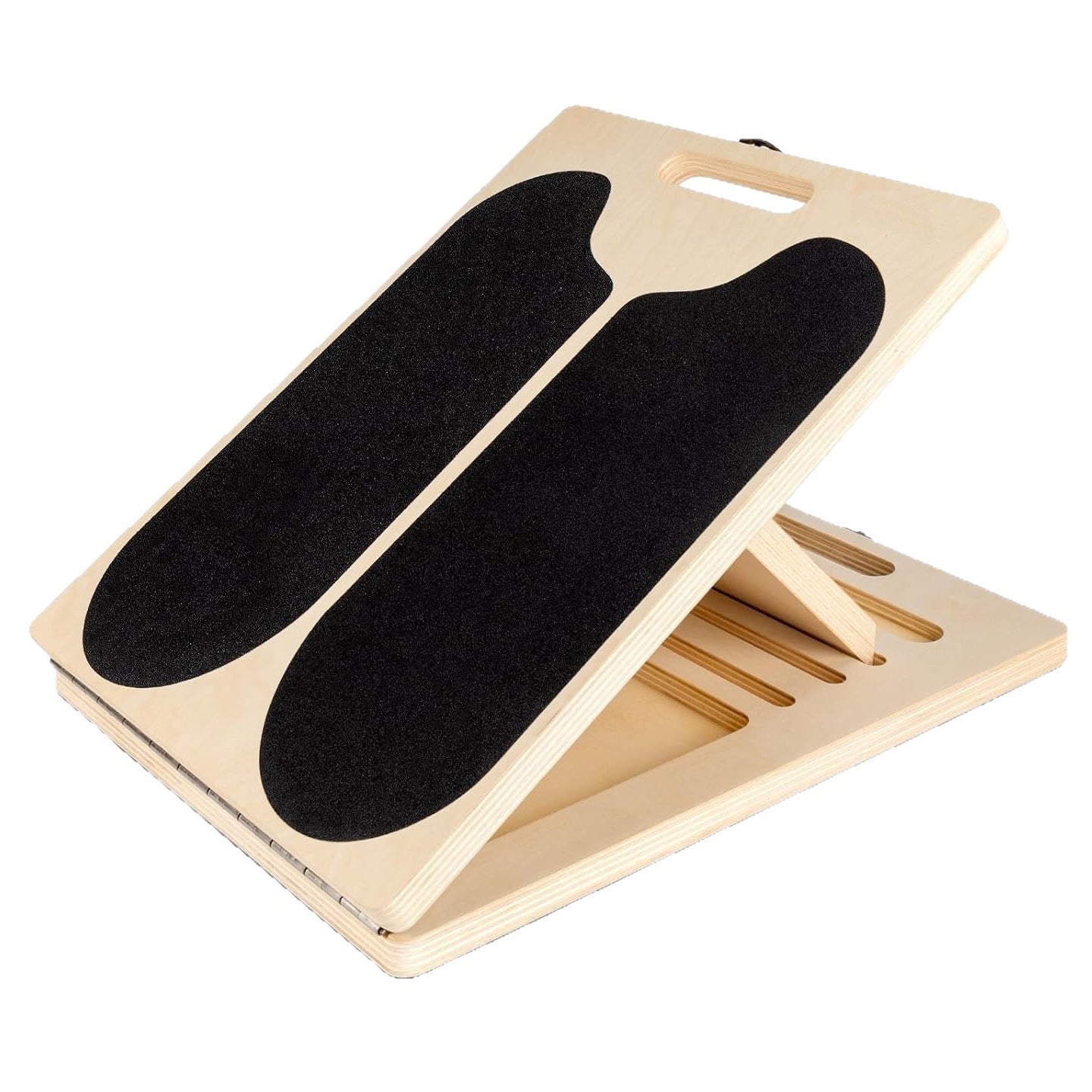 Solid Wood Calf Stretch Slant Board Ankle Recovery Fitness Stretch Trainer