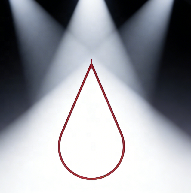 Customized Teardrop Aerial Lyra Hoop