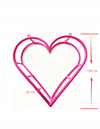 Professional 1.5M Aerial Lyra Double-Layer Heart Hoop for Acrobatics Training