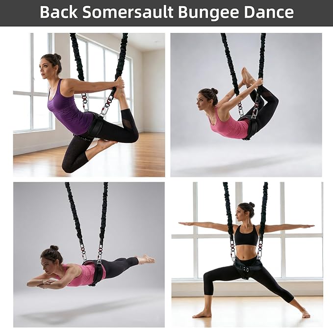 Bungee Back Somersault Trainer CE Certified Fitness Martial Arts Equipment