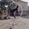 Professional Circus Aerial Double Lollipop Lyra Aerial Lollipop with Built in Motor for Performances