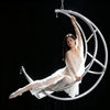 90cm 3D Moon Aerial Lyra Hoop, Stainless Steel Aerial Yoga Hoop for Studio
