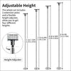PriorFitness Fixed Home Dance Pole Spinning & Static