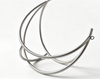 90cm 3D Moon Aerial Lyra Hoop, Stainless Steel Aerial Yoga Hoop for Studio