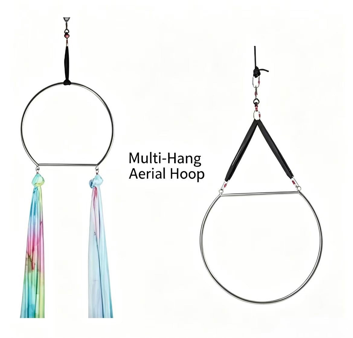 2026 Upgraded Multi-Purpose Aerial Yoga Hoop for Home & Studio