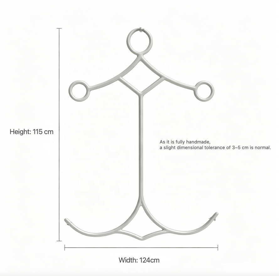 Premium Aerial Yoga Anchor Swing - Durable Customizable Metal Frame for Yoga & Dance Training