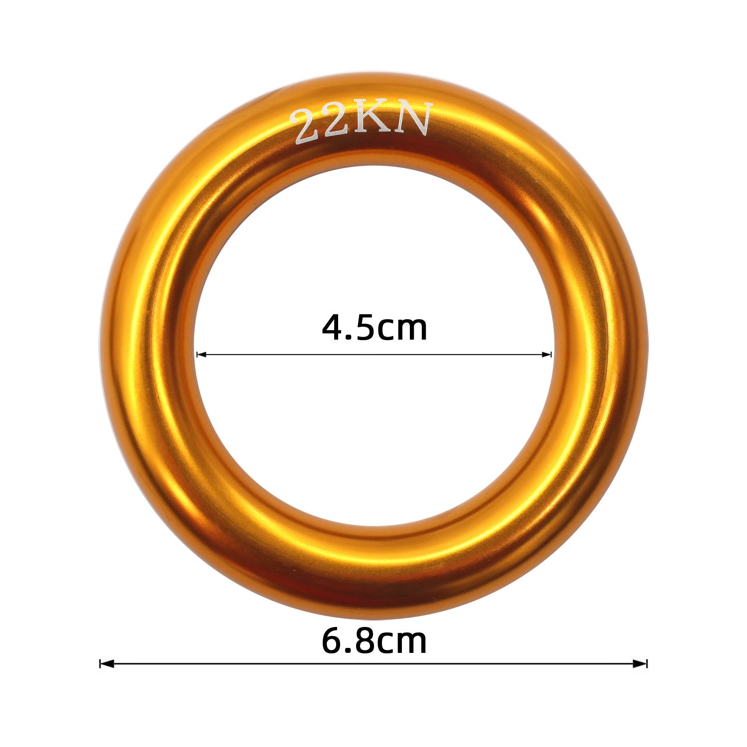 Premium Alloy O-Ring 22KN for Rock Climbing Fire Rescue Escape Aerial Yoga Alloy O-Ring