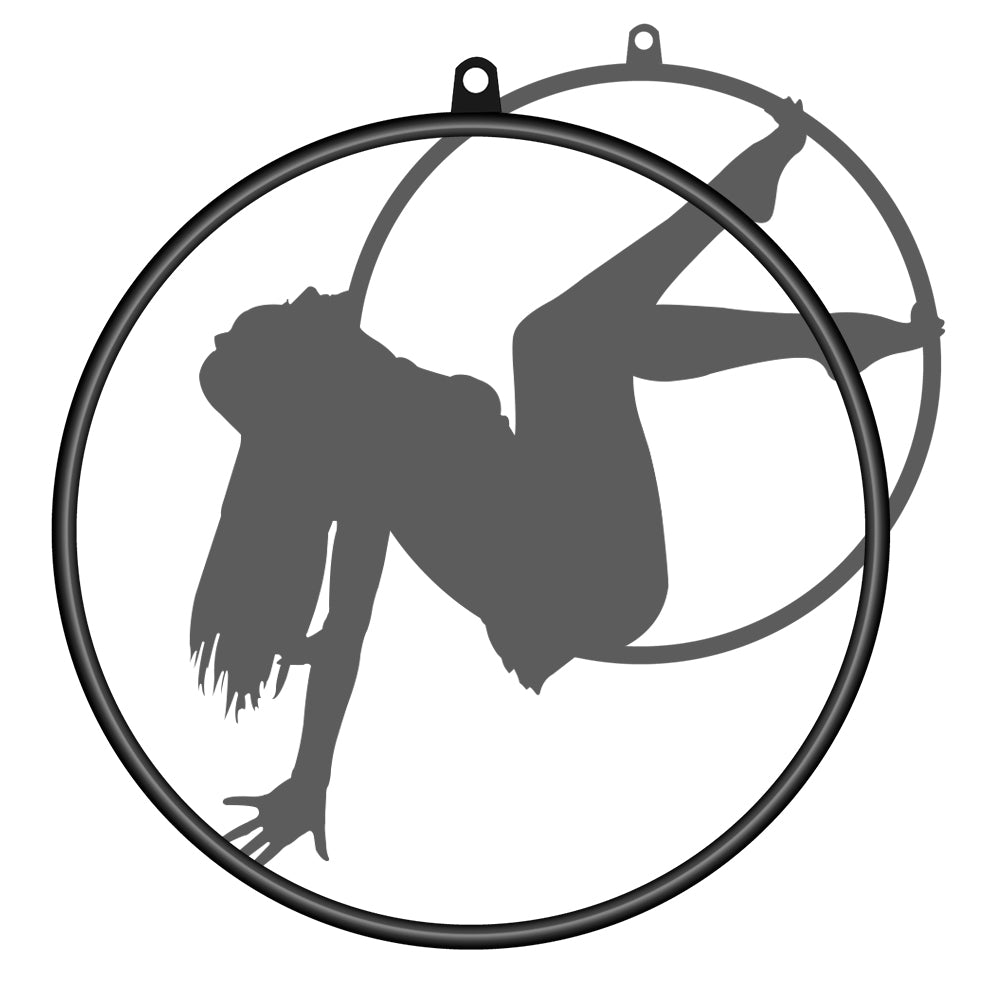 High Quality Stainless Steel Black Aerial Lyra Hoop 80/85/90/95cm 600kgs Aerial Yoga Flying Hoop Only