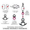 High Strength 30 KN Swivel Device for Yoga Hammock Rotation Swivel