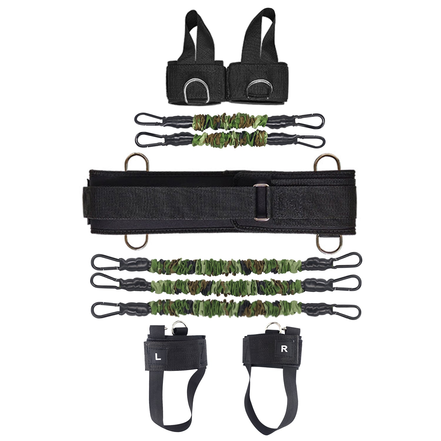 New Design Nylon Boxing Resistance Training Bands Kit for Boxing Resistance Training Bands Set