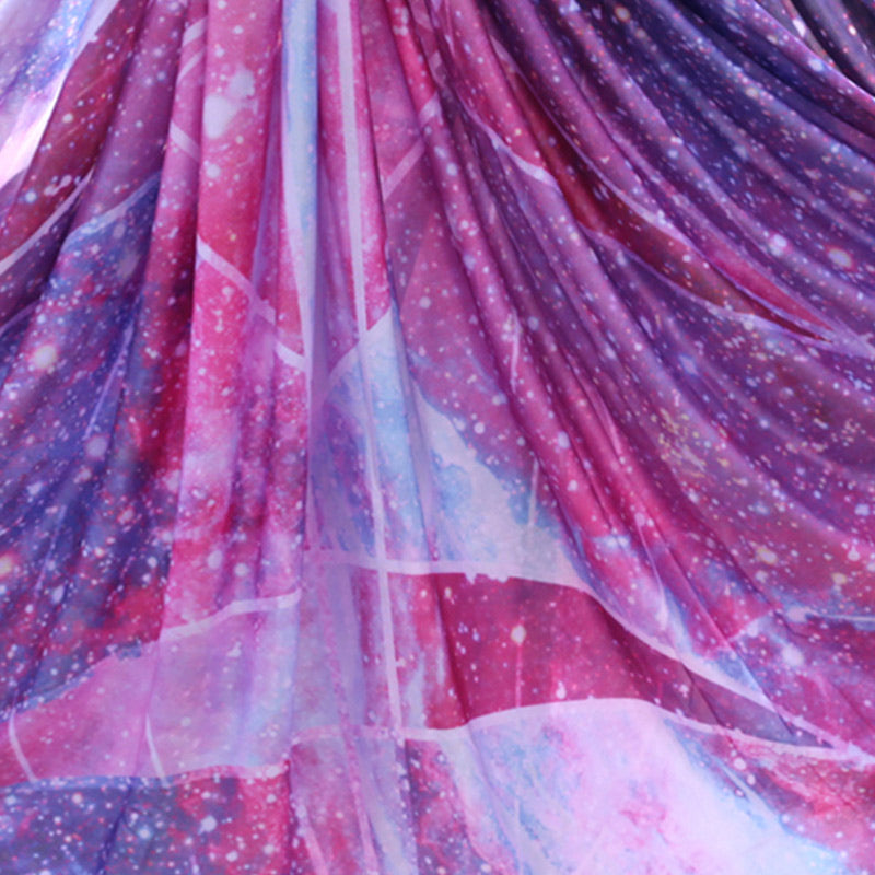 Premium 10*2.8 M (10.9*3 yards) Gradient Yoga Silk Complete Kit 1* Fabric ,1* Swivel, 1 * Figure 8, 1 * Daisy Chain, 2 * Carabiners