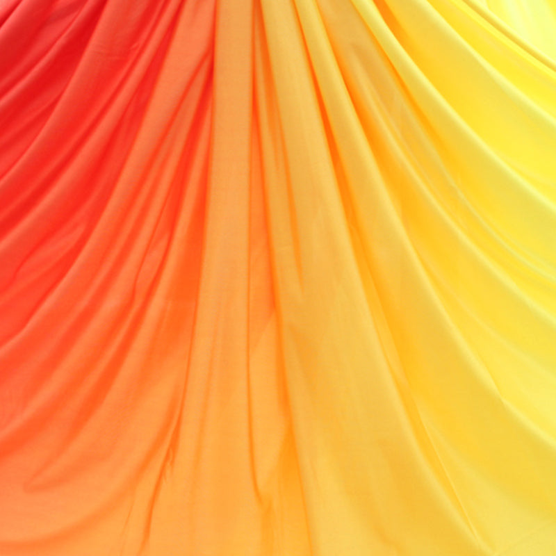 Premium 10*2.8 M (10.9*3 yards) Gradient Yoga Silk Complete Kit 1* Fabric ,1* Swivel, 1 * Figure 8, 1 * Daisy Chain, 2 * Carabiners