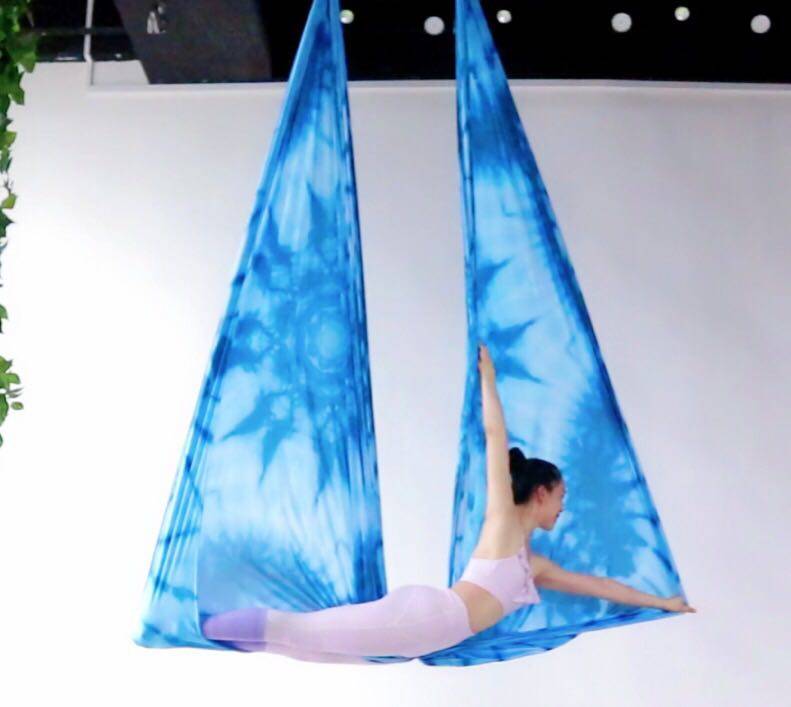 Upgrade 8.2*2.8 Meters (9*3 yards)Anti-Gravity Yoga Hammock Swing Aerial Yoga Fabric Only