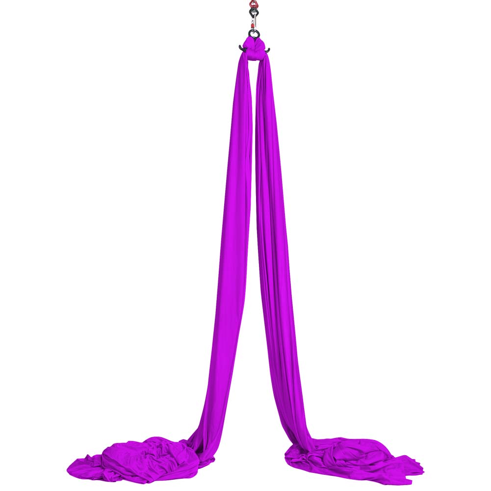 PRIORMAN 5.5 Yards Aerial Silks Yoga Hammock Kit - Light Purple