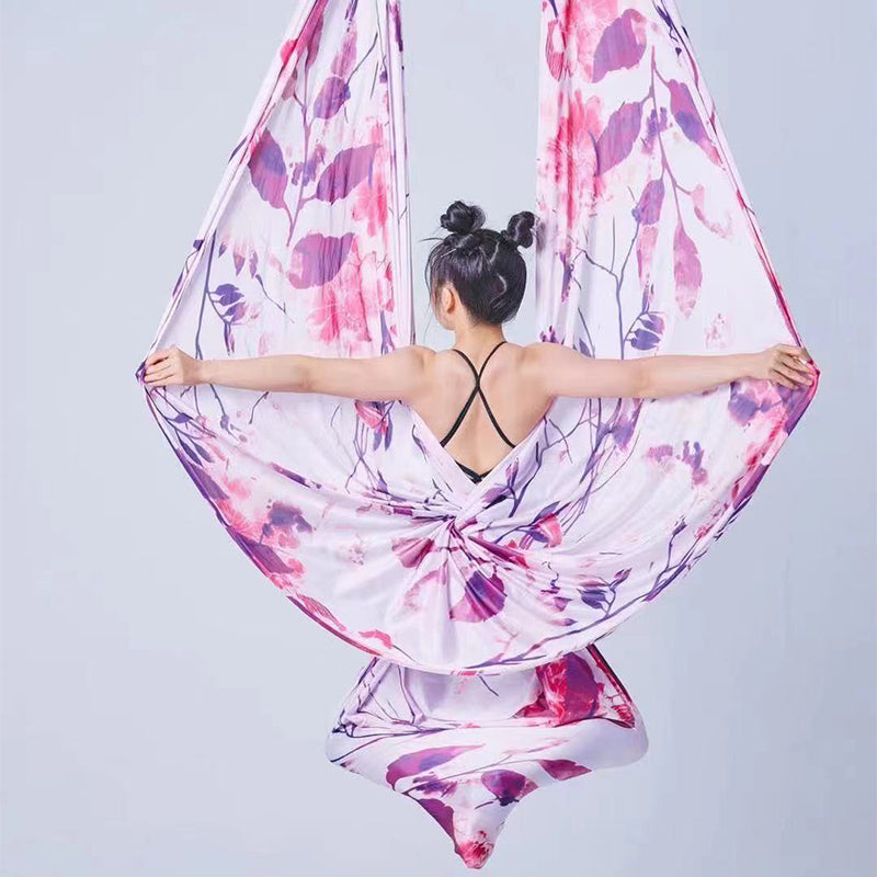 Good Quality 5*2.8 M(5.5*3 yards) Gradient Color Aerial Yoga Hammock Fabric Only