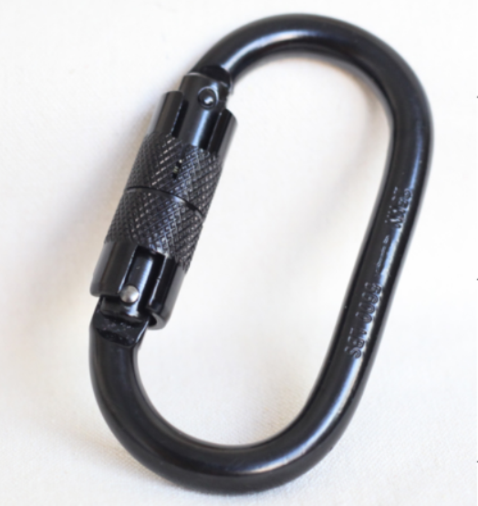 NEW DESIGN Auto-Locking Carabiner Aerial Yoga Hammock Use Aluminum Carabiner 25KN D Type