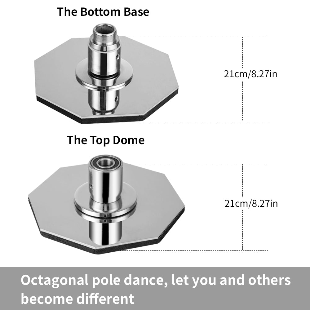 New Design Octagon Pole Dance 45mm Spinning Static Dancing Pole