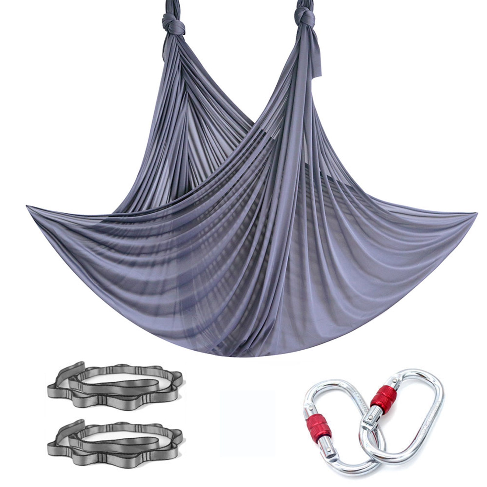 Anti-Gravity Aerial Yoga Hammock Swing Six Handles Sling Pilates Set Kit  Include Steel Carabiners Extension Straps No Ceiling Hanging Mount Hammock  - China Yoga Swing and Yoga Hammock price