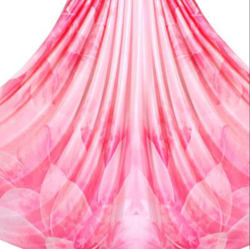 Premium 20*2.8M (21.9*3 yards) Gradient Color Aerial Silk Kit Includes 1 x Aerial Silk fabric,  1 PC Swivel, 1 PC Figure 8, 1 PC Daisy Chain, 2 PCS Carabiners