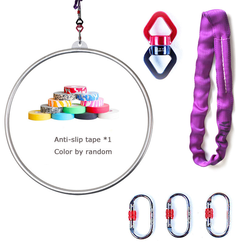 2026 Premium Sliver Yoga Hoop Set 600 KGS Strength Tested Aerial Hoop Set