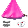 Premium 6*2.8 Meters( 6.6 x 3 yards) Aerial Yoga Hammock Swing Kit Including 1*Fabric, 2 * Carabiners, 2 * Daisy Chain