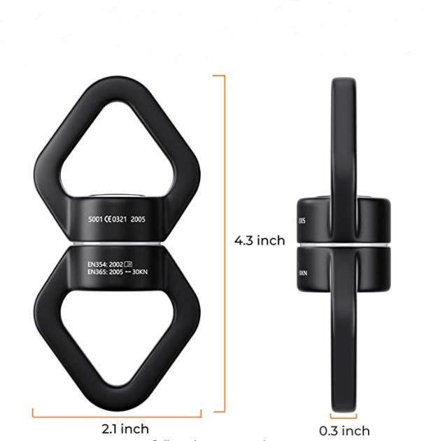 High Strength 30 KN Swivel Device for Yoga Hammock Rotation Swivel